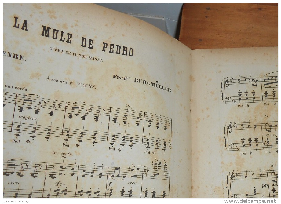 Partition Ancienne. La Mule De Pédro. Valse De Genre. Frédéric Burgmüller. XIXe. - Spartiti