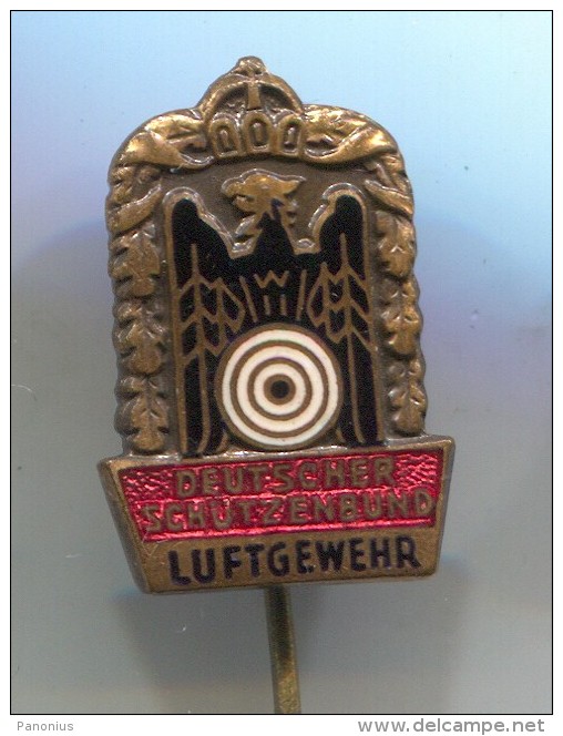 ARCHERY / SHOOTING - Deutscher Schutzenbund LUFTGEWEHR, Germany, Vintage Pin Badge, Enamel - Tir à L'Arc