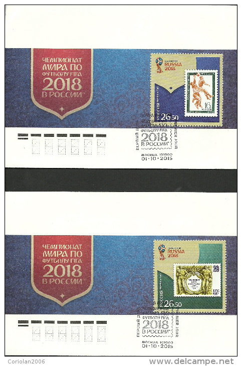 Russia 2015 Fdc / Word Cup 2018 / Set 6 FDC - 2018 – Russie