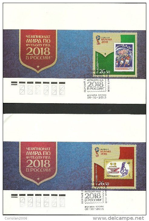 Russia 2015 Fdc / Word Cup 2018 / Set 6 FDC - 2018 – Russie