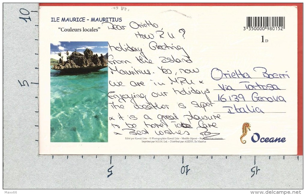 CARTOLINA VG MAURITIUS - Couleurs Locales - Panorama - Vedutine - 10 X 18 - ANN. 20?? - Maurice