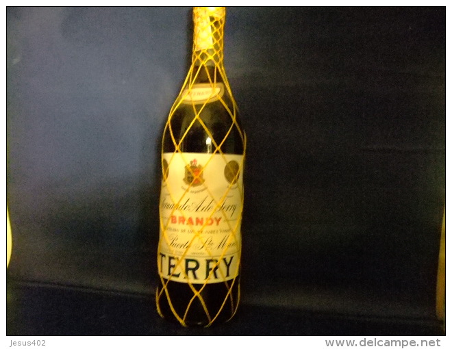 ANTIGUA BOTELLA BRANDY TERRY CENTENARIO LITRO VINTAGE 1970 / 1975 - Licor Espirituoso