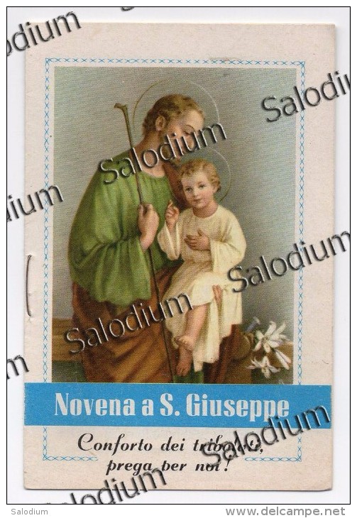 A Libretto - Novena A San Giuseppe - Santino - Holy Card - Santini