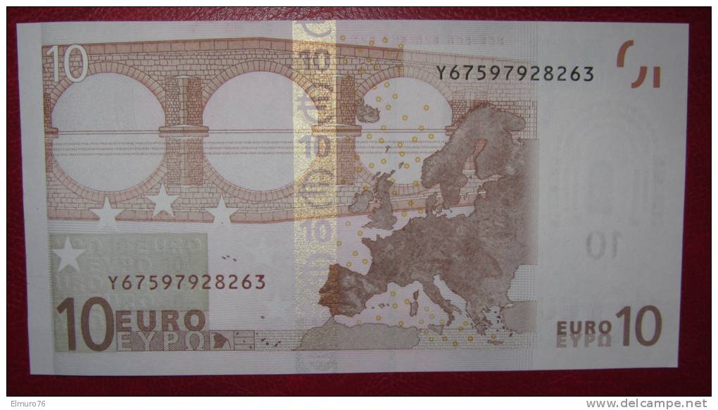 10 Euro N027G4 Greece Serie Y Perfect UNC - 10 Euro