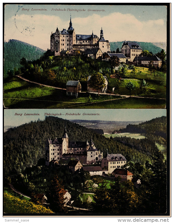2 X Burg Lauenstein Im Frankenwald   -  Ansichtskarten Ca. 1914    ( 5704 ) - Kronach