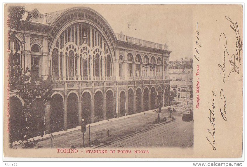 TO34 !!! TORINO STAZIONE PORTA NUOVA 1900 F.P. !! - Stazione Porta Nuova