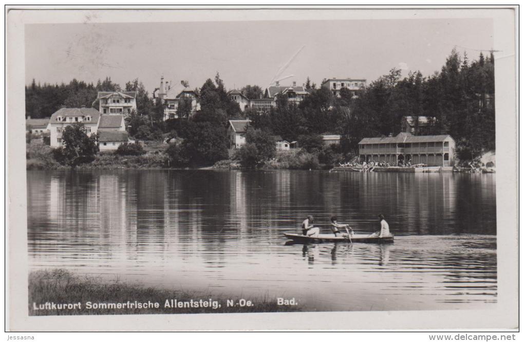 AK - NÖ - Allentsteig - Bootsfahrt Beim Bad - 1933 - Zwettl