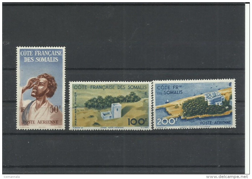 COTE SOMALIS YVERT AEREO 20/22   MNH  ** - Neufs