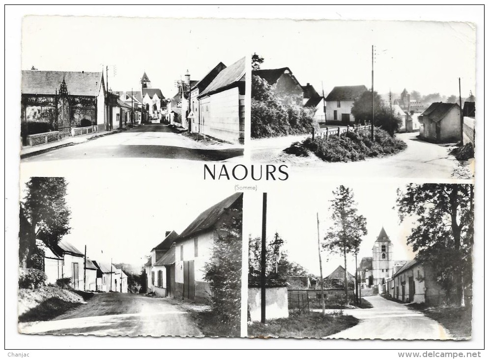 Cpsm: 80 NAOURS (ar. Amiens) Multivues (Rues Du Village) 1962  N° 15 C - Naours