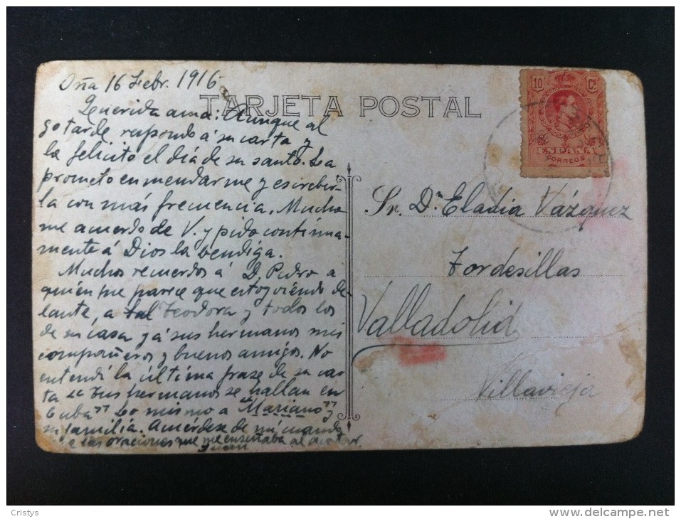 COLEGIO DE BELEN HABANA POSTAL CIRCULADA A VALLADOLID 1916 - Otros & Sin Clasificación