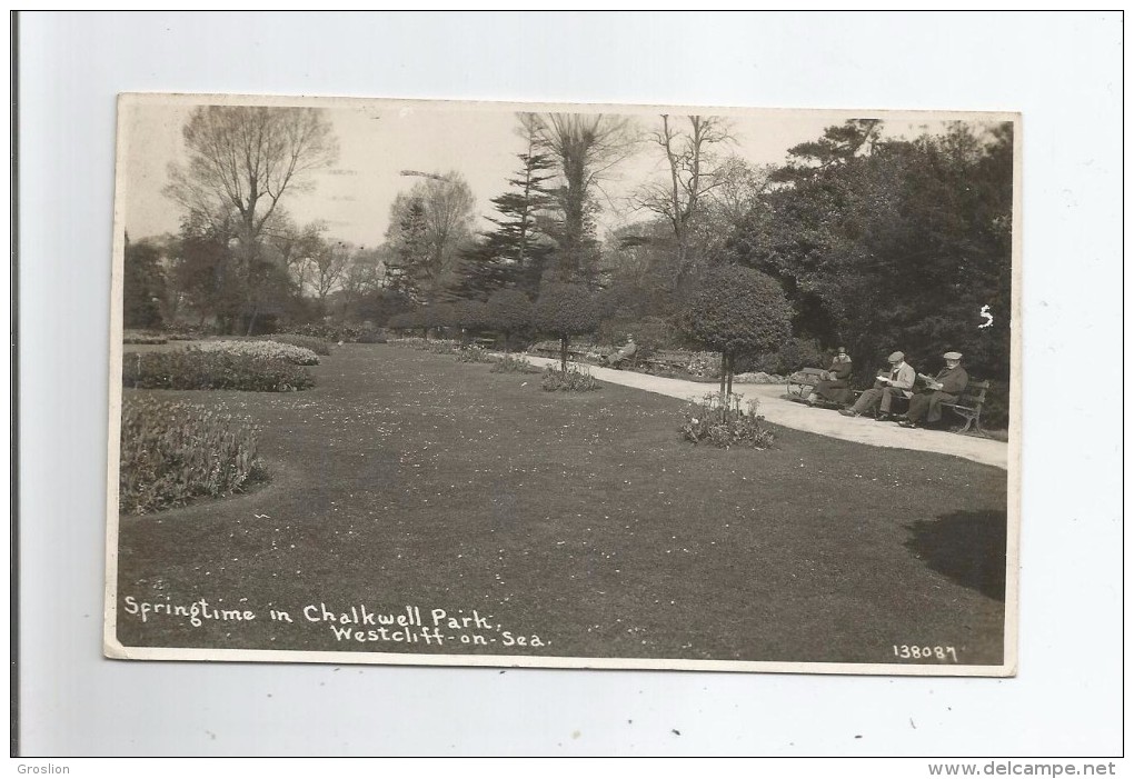WESTCLIFF ON SEA 138087 SPRINGTIME IN CHALWELL PARK 1934 - Southend, Westcliff & Leigh