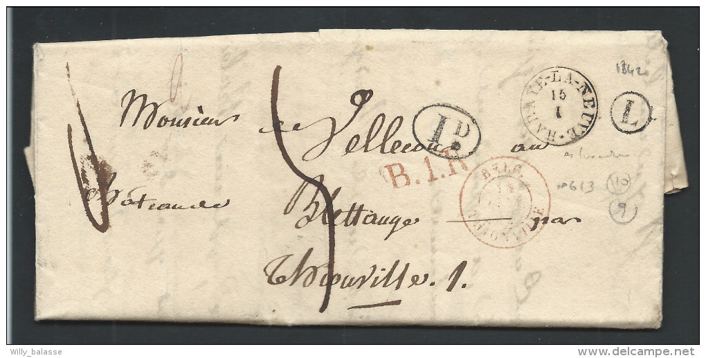 L 1842 T18 HABAY-LA-NEUVE + Boîte L De Rossignol Pour Thionville - 1830-1849 (Belgica Independiente)