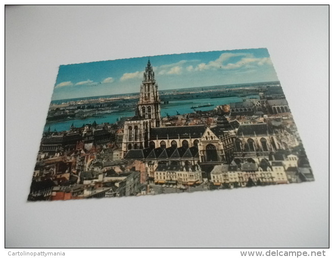 STORIA POSTALE FRANCOBOLLO COMMEMORATIVO NAVE SHIP  BELGIO ANVERS  CATTEDRALE  CHIESA - Altri & Non Classificati