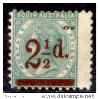 Australia-del-Sud-00044 - 1891 - Y&T N.56 (+) Hinged - Privo Di Difetti Occulti. - Oblitérés