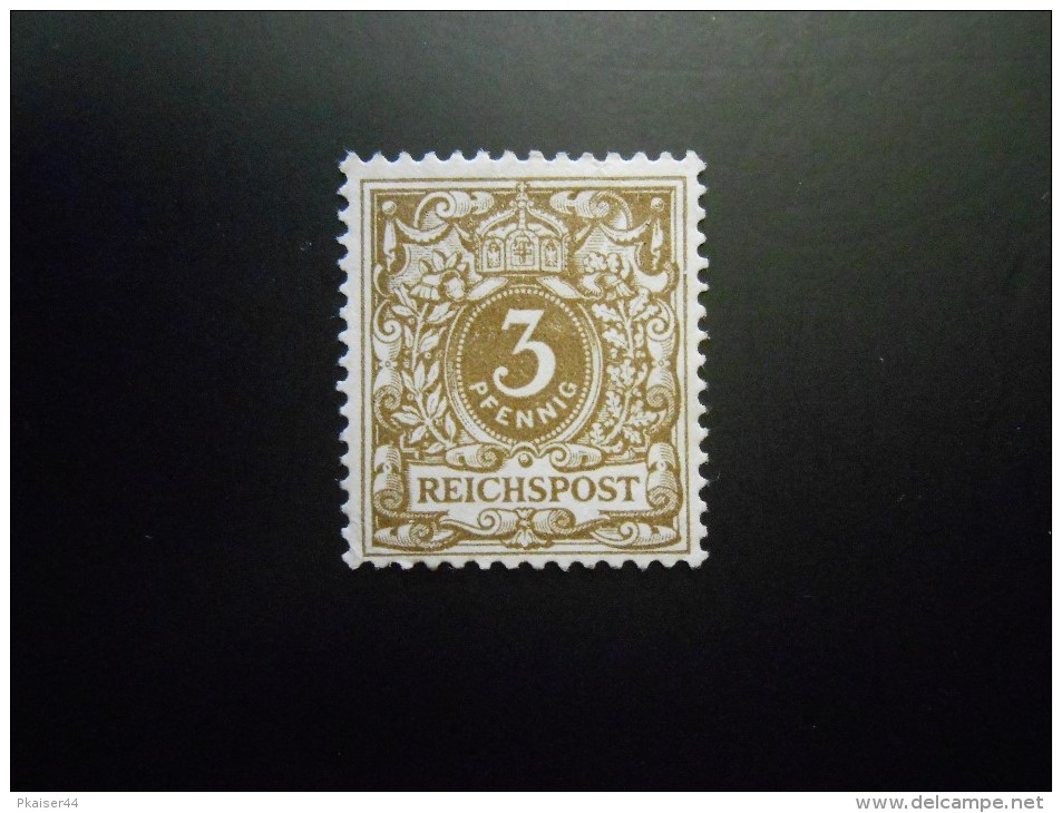 D.R.Mi 45e - 3Pf(*) - Freimarken  1889 - Ungebraucht