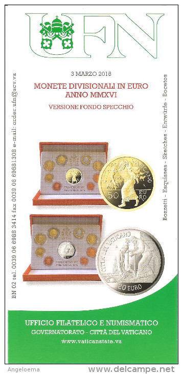VATICANO - 2016  Bollettino Ufficiale UFN  Monete Divisionali Pontificato Papa FRANCESCO - Giubileo Della Misericordia - Popes