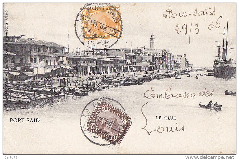 Egypte - Port - Quai De Port-Saïd - 1906 - Editeurs Lichtenstern Et Harari - Port-Saïd