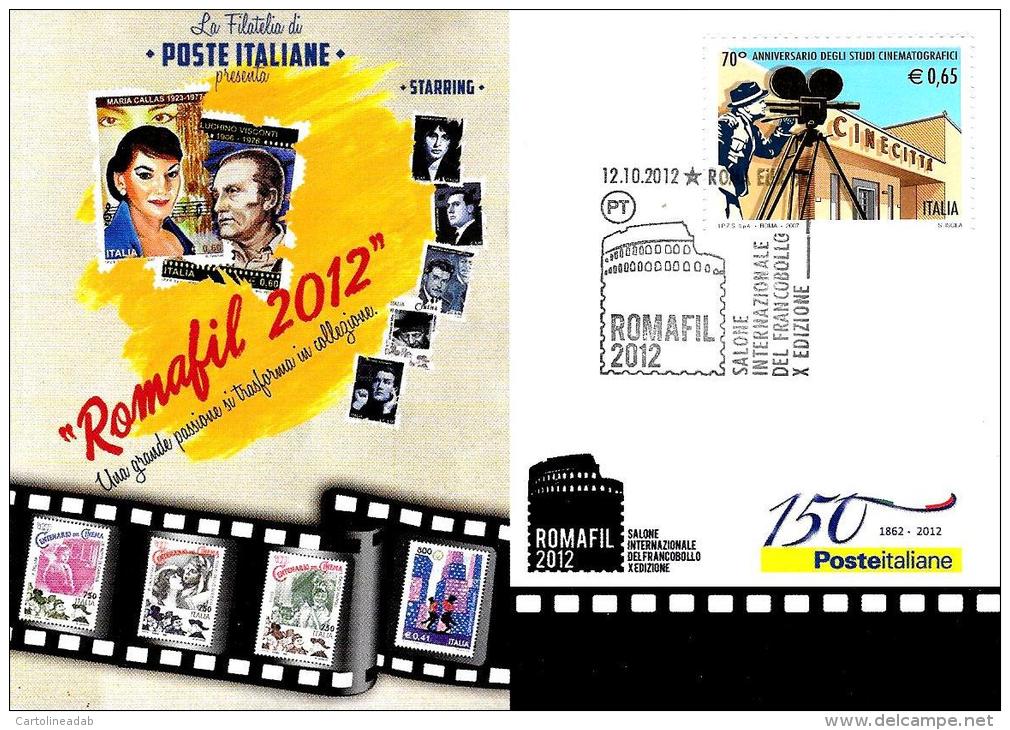 [MD0624] CPM - ROMAFIL 2012 - POSTE ITALIANE - CON ANNULLO 12.10.2012 - NV - Exposiciones