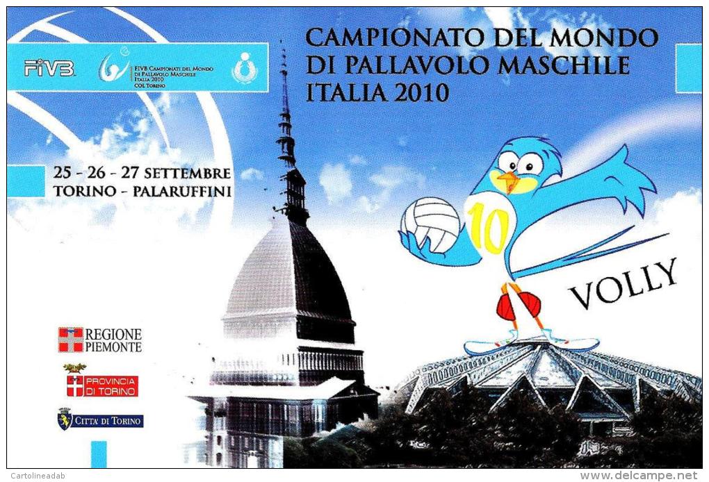 [MD0625] CPM - TORINO - CAMPIONATO DEL MONDO DI PALLAVOLO MASCHILE ITALIA 2010 - CON ANNULLO 25.9.2010 - NV - Volleybal