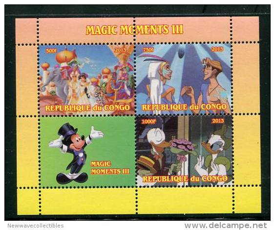 DISNEY,ALLADIN On SOUVENIR SHEET Of 4 STAMPS,MNH,MINT,#O39 - Disney