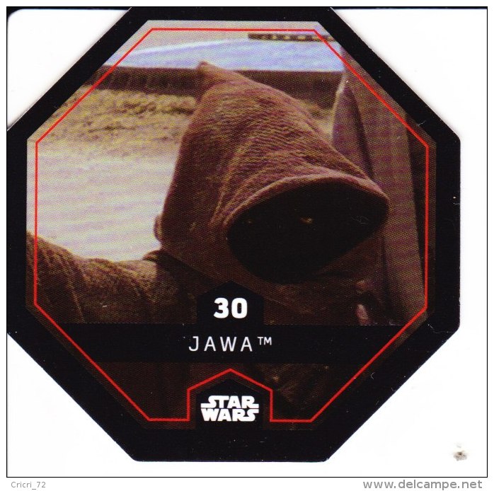 STAR WARS 2015 Vignette Jeton Image Carte LECLERC Disney Numéro 30 JAWA - Episode I