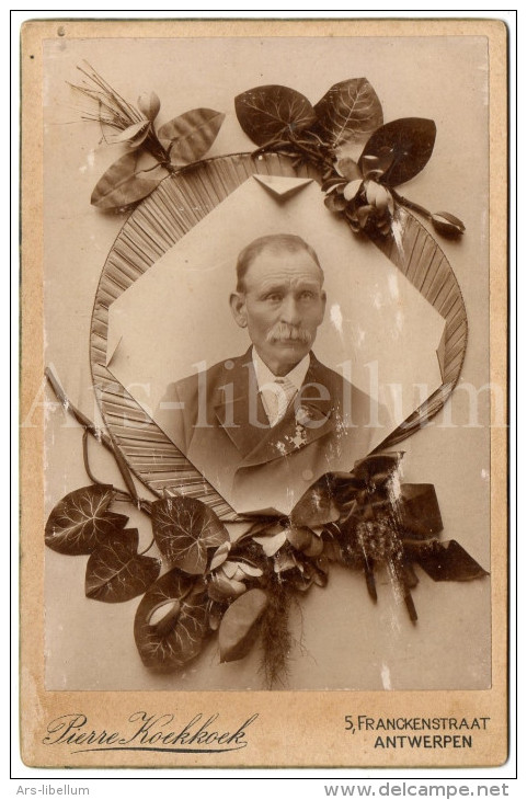 Cabinet Card / Photo De Cabinet / Kabinet Foto / Homme / Man / Photo Pierre Koekkoek / Antwerpen - Anciennes (Av. 1900)