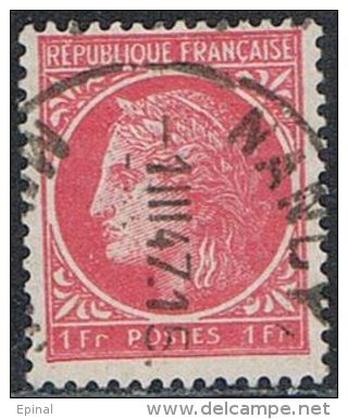 FRANCE : N° 676 Oblitéré En 1947 (TàD Lisible) En 4 Exemplaires (Type Cérès De Mazelin) - PRIX FIXE - - 1945-47 Ceres (Mazelin)