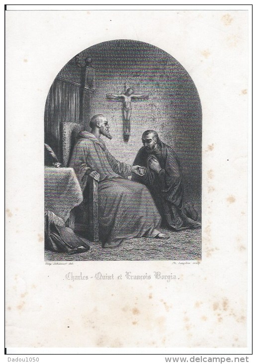 Charles Quint Et François Borgia - Lithographies