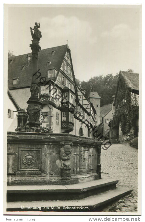 Miltenberg - Schnatterloch - Foto-AK 30er Jahre - Verlag Wilh. Heider Miltenberg - Miltenberg A. Main