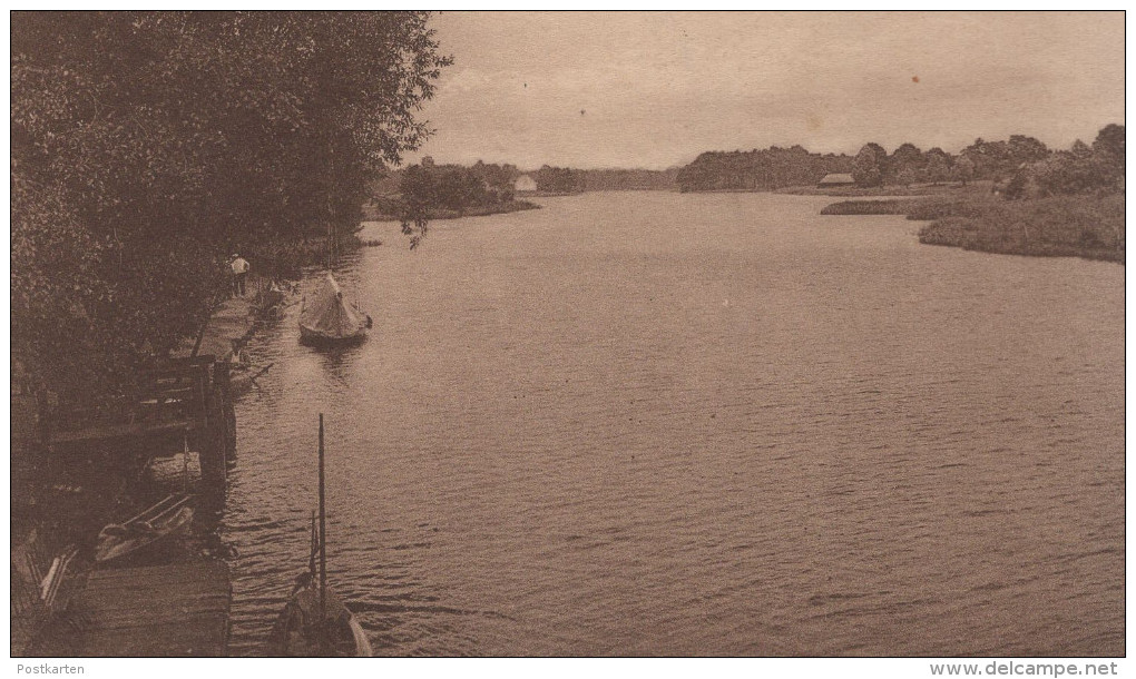 ALTE POSTKARTE PRIEROS-BRÜCK AN DER DAHME RESTAURANT ZUM WASSERSPORT Postcard Ansichtskarte AK Cpa - Brück