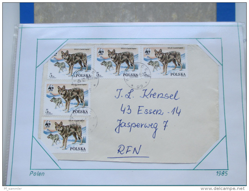 Motivsammlung Tiere / Pflanzen / Natur. Belege / Sonderstempel. 1980 / 90er Jahre. 75 Belege + Marken! zum Weitersammeln