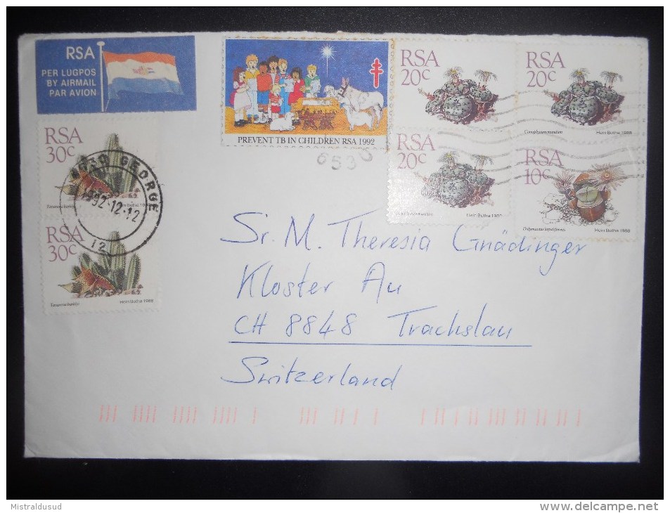 Afrique Du Sud Lettre De 1992 Pour Trachslau - Lettres & Documents