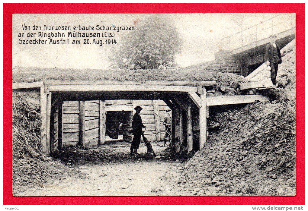 68. Mulhouse-Wanne. Passage Protégé (20 Août 1914).  Feldpostamt  Des III Armeekorps. Mai 1915 - Mulhouse