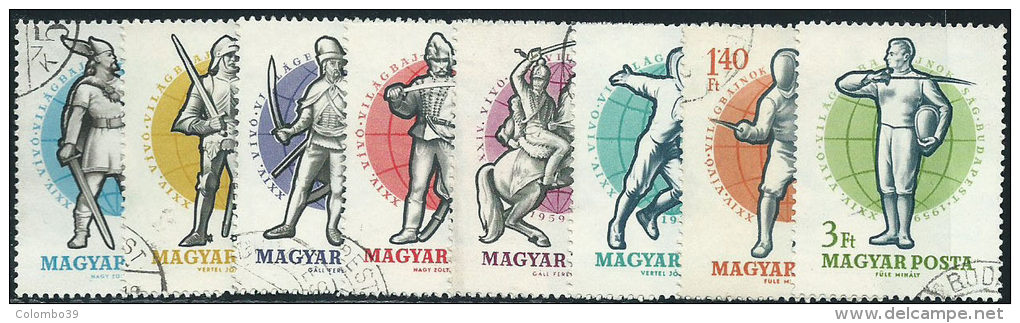 Ungheria 1959 Usato -Mi.1601/8  Yv.1295/02 - Usati