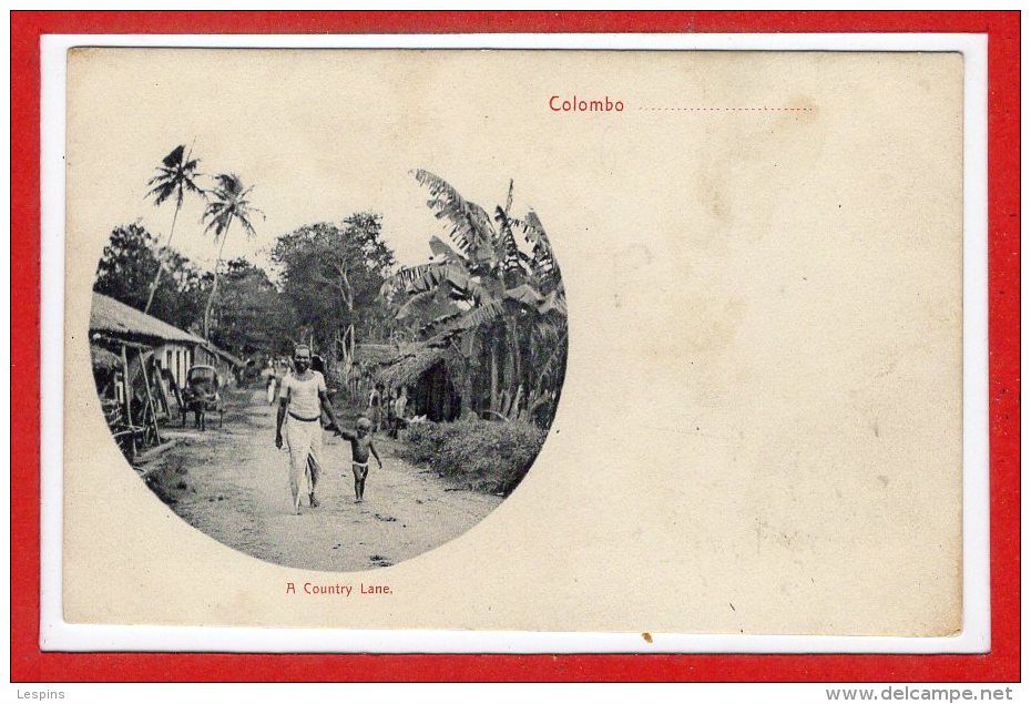 ASIE --  SRI LANKA - ( CEYLON )  -  Colombo - A Country Lane - Sri Lanka (Ceylon)