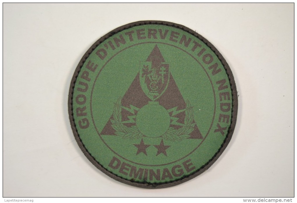 Patch Tissu Groupe D´intervention NEDEX Camo Deminage 2 RG 2e Régiment Du Génie KOSOVO - Patches