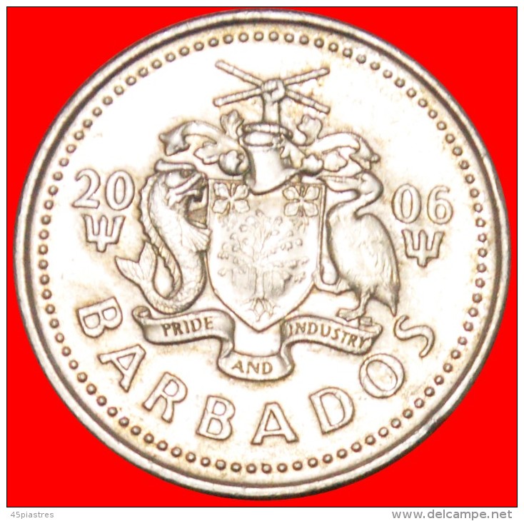 § GREAT BRITAIN: BARBADOS &#9733; 25 CENTS 2006! LOW START &#9733; NO RESERVE! - Barbades