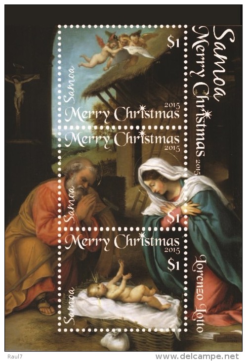 SAMOA - 2015 - Noël 2015, La Nativité, Peintures De Lorenzo Lotto  - BF Neufs // Mnh - Kerstmis