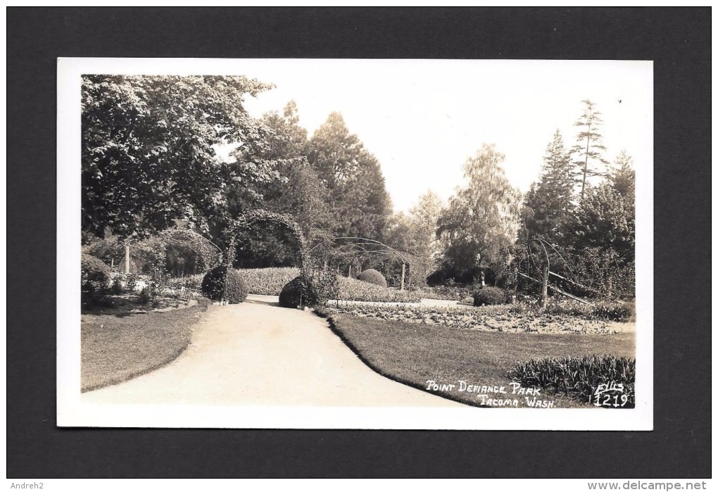 TACOMA - WASHINGTON - POINT DEFIANCE PARK - REAL PHOTO - Tacoma