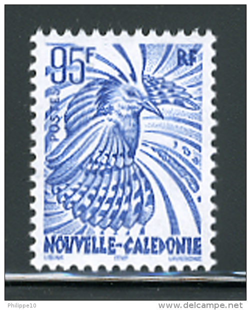 NOUVELLE CALEDONIE 1997 - Y&T N°737** - Série Courante - 95f. Bleu - GOMME INTACTE - LUXE - Neufs