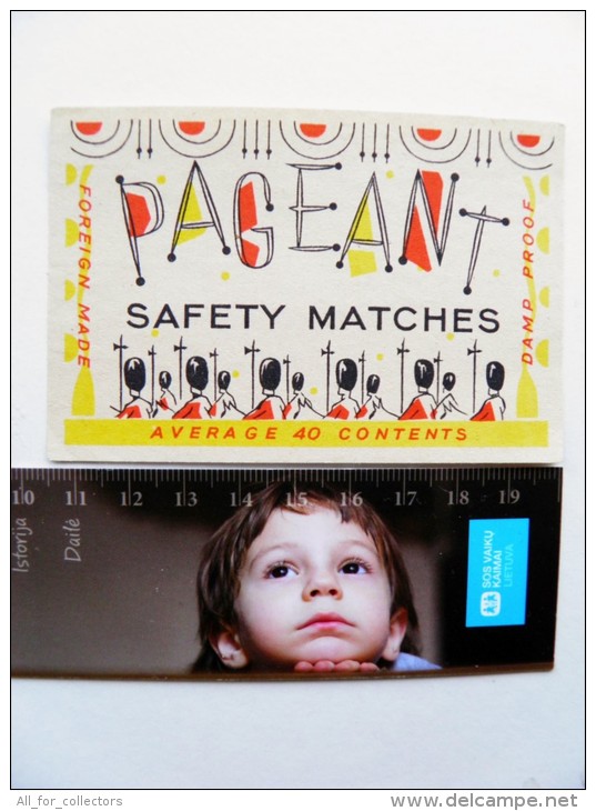 Matchbox Labels Safety Matches Pageant - Matchbox Labels