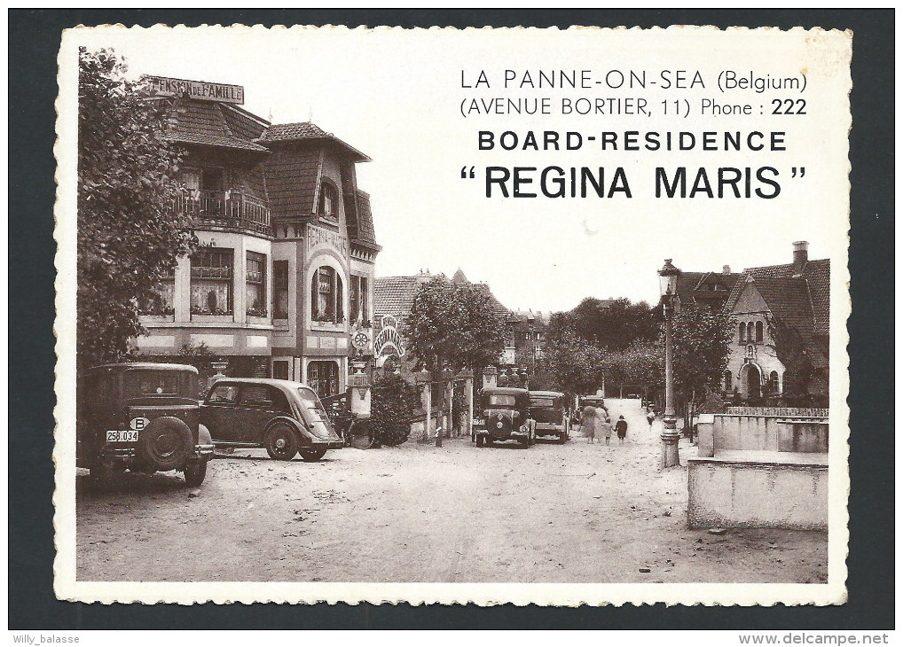 CPA - DE PANNE - Avenue Bortier - Residence Regina Maris - Pension De Famille - CPSM Nels Bromurite  // - De Panne