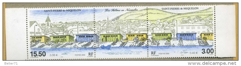 France, Saint Pierre Et Miquelon : N° 724 Et 725 Xx Année 2000 - Unused Stamps