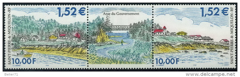 France, Saint Pierre Et Miquelon : N° 750 Et 751 Xx Année 2001 - Unused Stamps