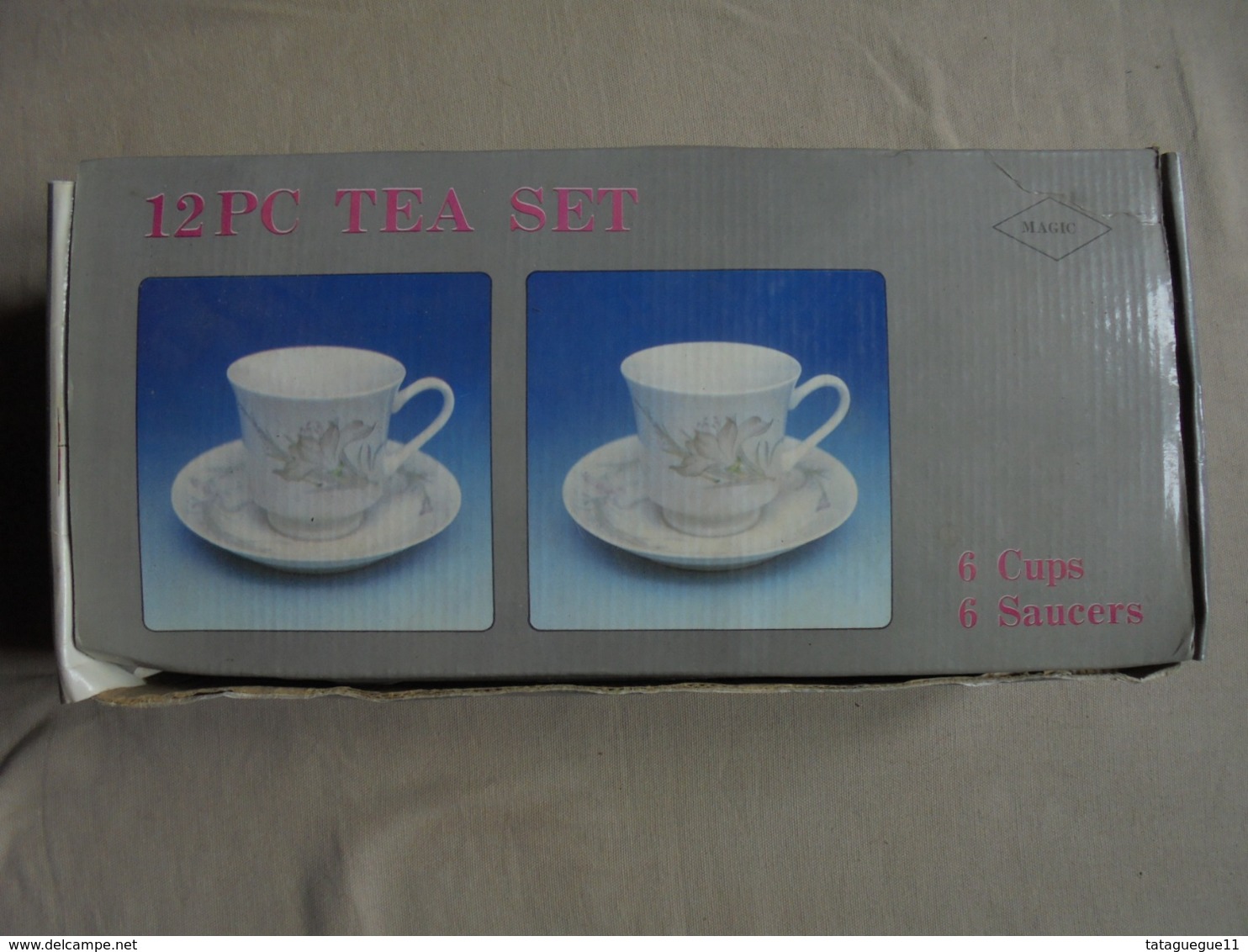 Vintage - Service à Thé "Tea Set" 12 Pièces Made In China Années 80 - Autres & Non Classés