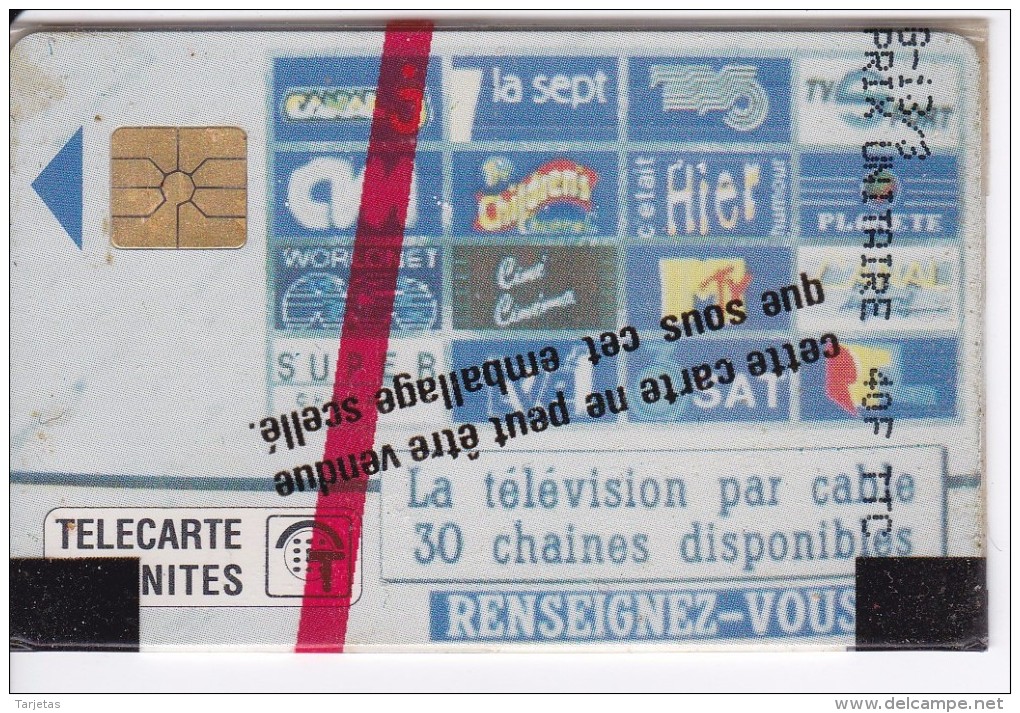 TARJETA DE MONACO DE LA TELEVISION PAR CABLE DEL AÑO 1991 (NUEVA-MINT) - Mónaco