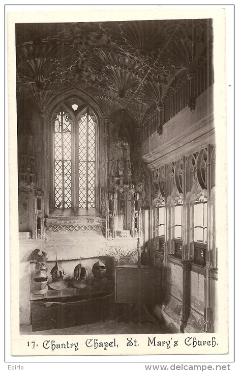 The Chantry Chapel, St Mary's WARWICK  Unused TTB - Warwick