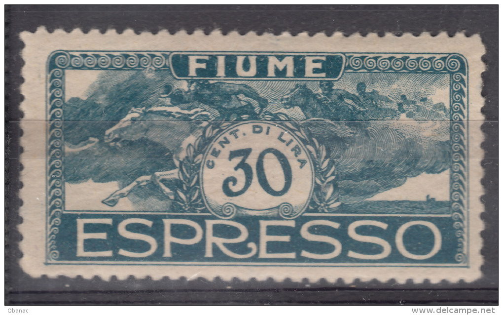 Fiume 1920 Espresso Sassone#E1 Mint Hinged - Fiume