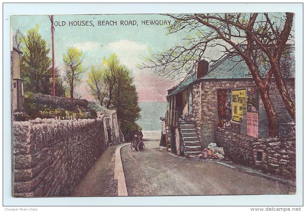 Newquay - Old Houses, Beach Road - Newquay