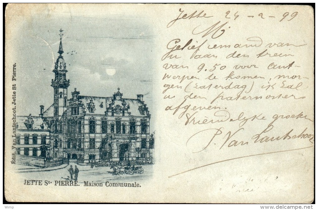 Jette St Pierre : Maison Communale 1899 - Jette